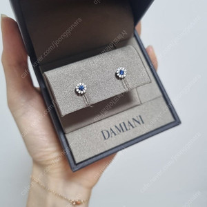 다미아니 마르게리타 6mm 귀걸이 유색 스톤