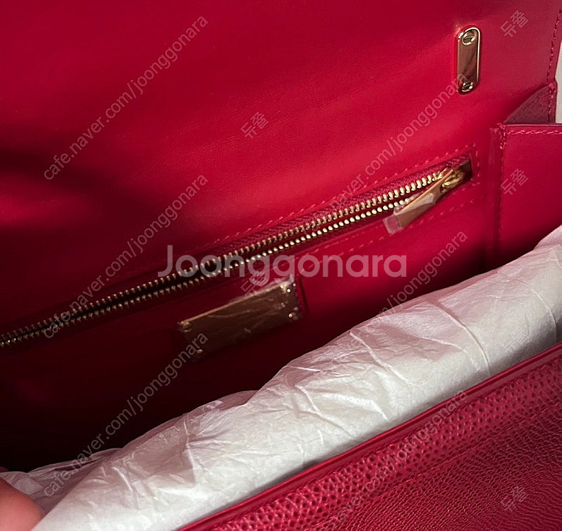 정품 페라가모 지니백 미듐 레드 버건디 숄더백 상태아주...--6