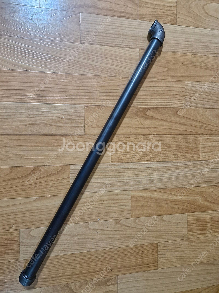 흑관 철 파이프 25A 80cm + 엘보, 캡--0