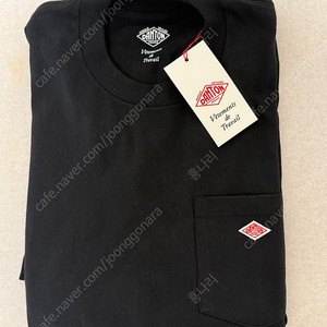 [새상품]단톤 플레인 숏슬리프 포켓 티셔츠 블랙 (M, L, XL)