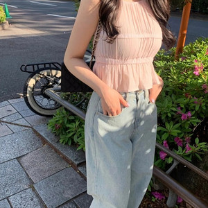 새상품) 레예마켓 비비 홀터넥 핑크