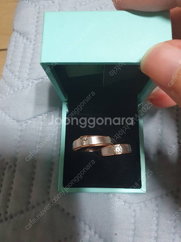 남녀반지 웨딩반지 커플반지 14k 58.5 커플링 로즈...--0