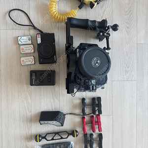 소니 rx100m5a s급 + 씨프로그 수중 방수 하우징 세트 판매합니다 ( rx100m4 rx100m5 rx100m5a )