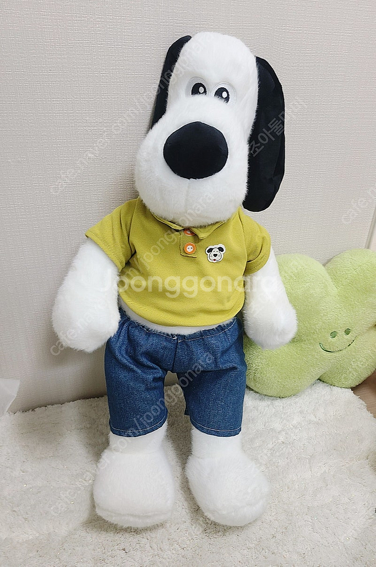 대형 화이트 강아지인형 퍼피 화이트 그로밋 애착인형--0