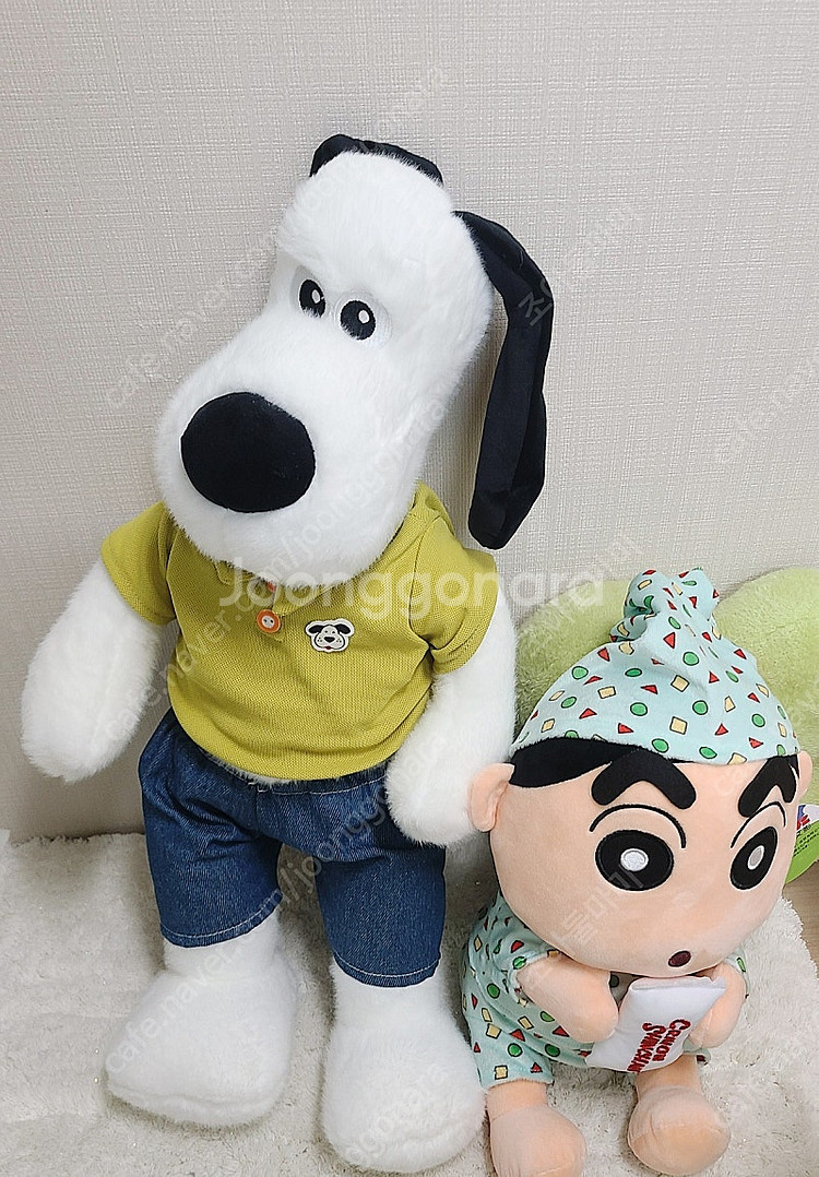 대형 화이트 강아지인형 퍼피 화이트 그로밋 애착인형--1