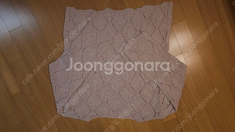 (택포)러빈데어 보트넥 펀칭 면니트(라벤더연핑크)--5