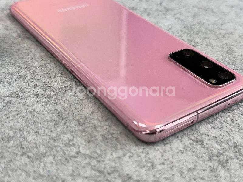 갤럭시S20 핑크 128G 외관 깔끔한 가성비 단말기 실사용 추천 21년8월개통 11만 판매해요--7