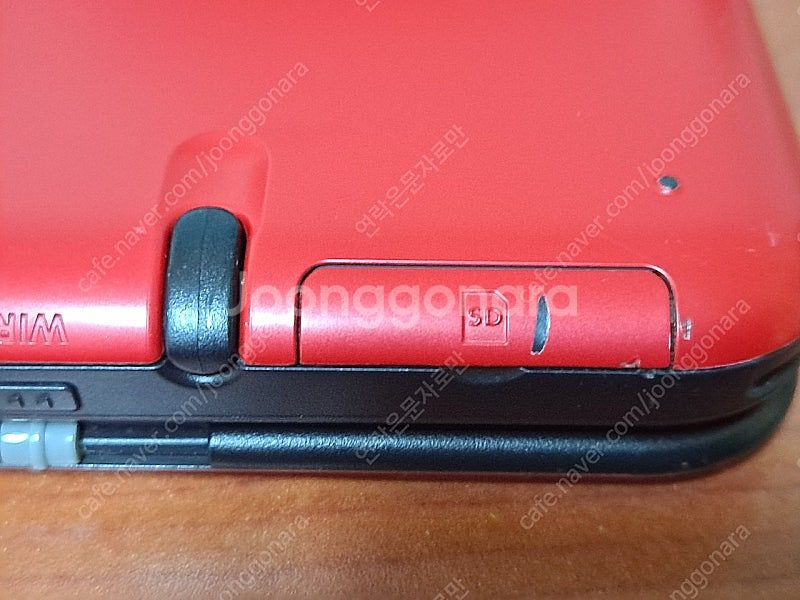 닌텐도 3DS XL 레드X블랙 박스--5