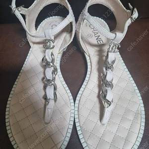 샤넬(CHANEL) 가죽 체인 로고 샌들 파우더핑크 235-240mm