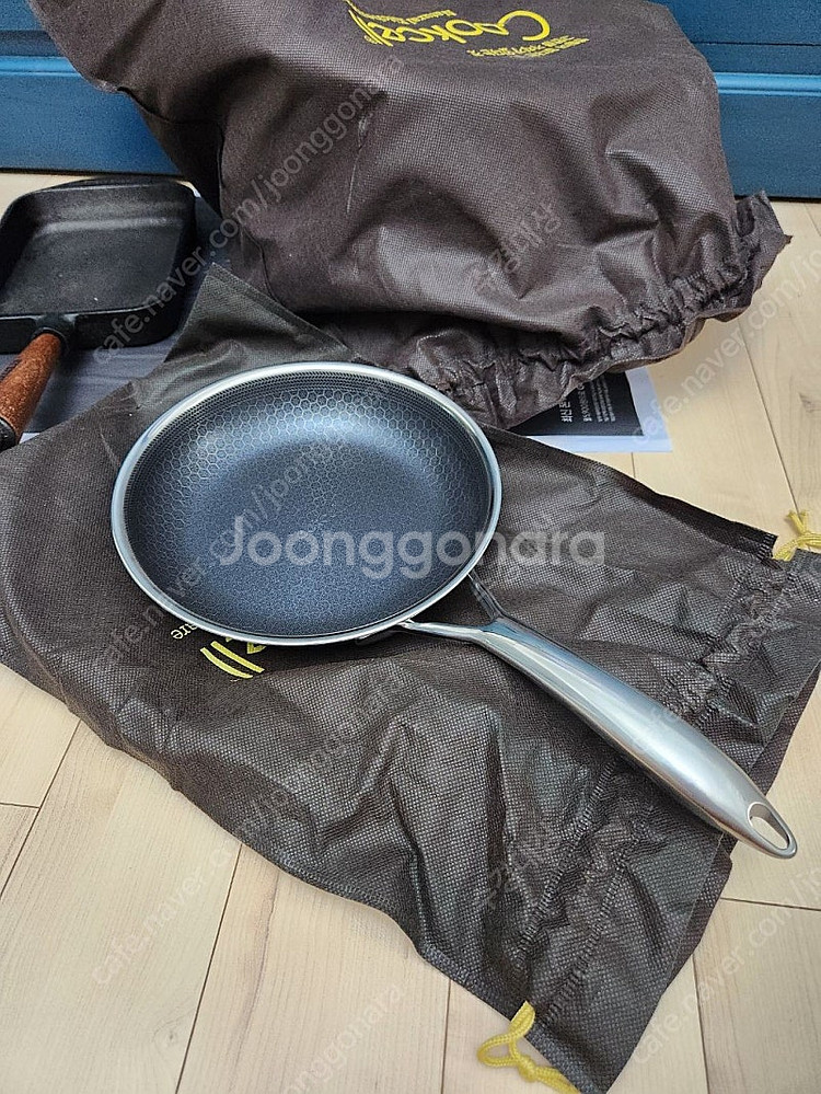 인하 택포64000 쿡셀 찜기+쿡셀 후라이팬 새거--3