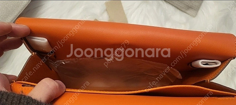에르메스 할잔 25 오랑쥬 은장--8
