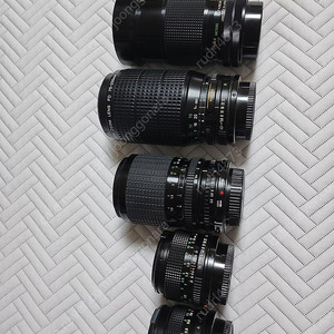 캐논 필림카메라 렌즈 5개 ㆍ신품급