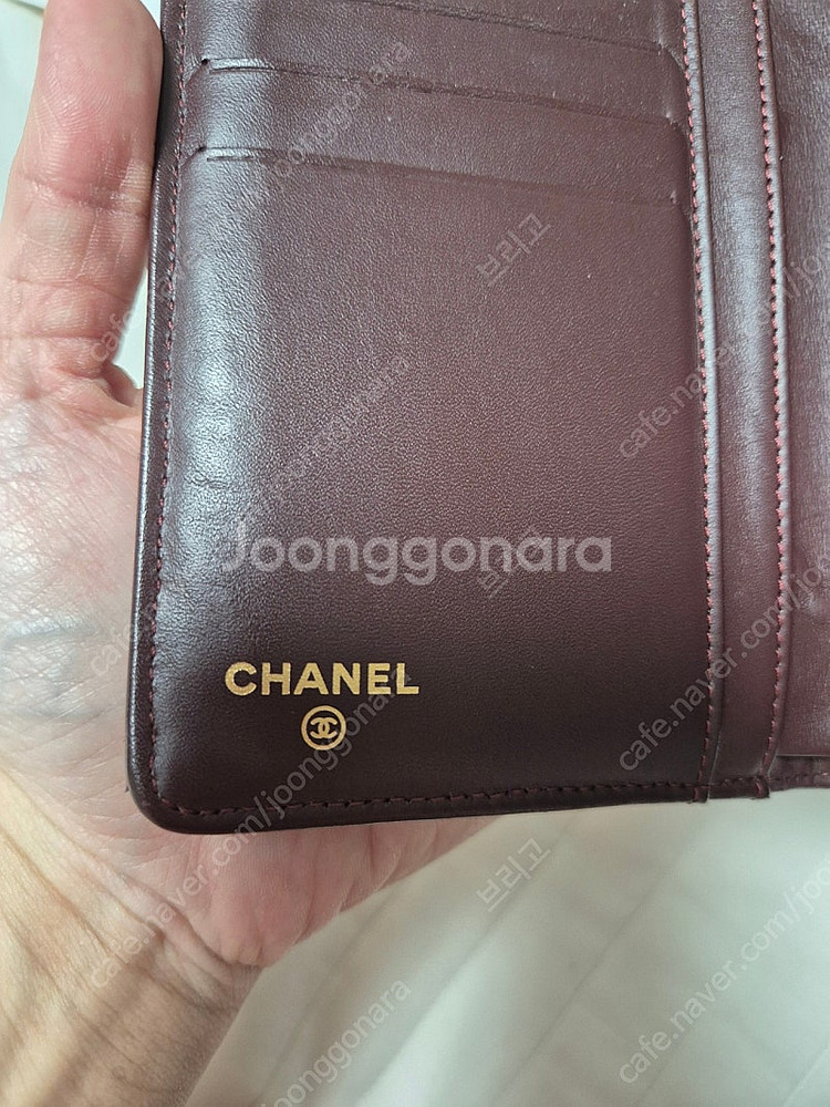 샤넬 캐비어 반지갑 신세계 풀구성--3