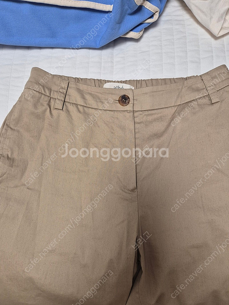 아떼바네사브루노 22년 바지 38 네이비 베이지--4