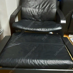 이케아 포앙 가죽의자 스툴 셋트