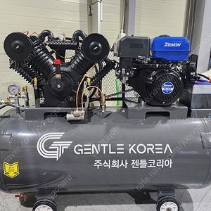 10. 출장 정비용)- 젠틀코리아 10마력 에어탱크400리터 제논엔진 대용량 엔진콤프렛서 판매 제작 수리 - 중고콤프레샤 전문