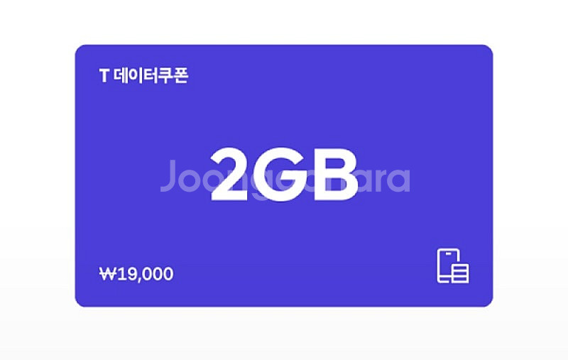SK T데이터 쿠폰 2GB--0