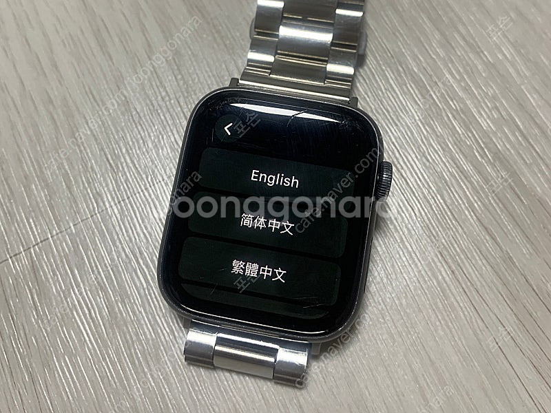 애플워치5 나이키 44mm 스페이스그레이 GPS--0