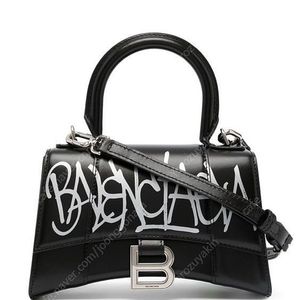 Balenciaga발렌시아가 아워글래스 페인팅 로고블랙