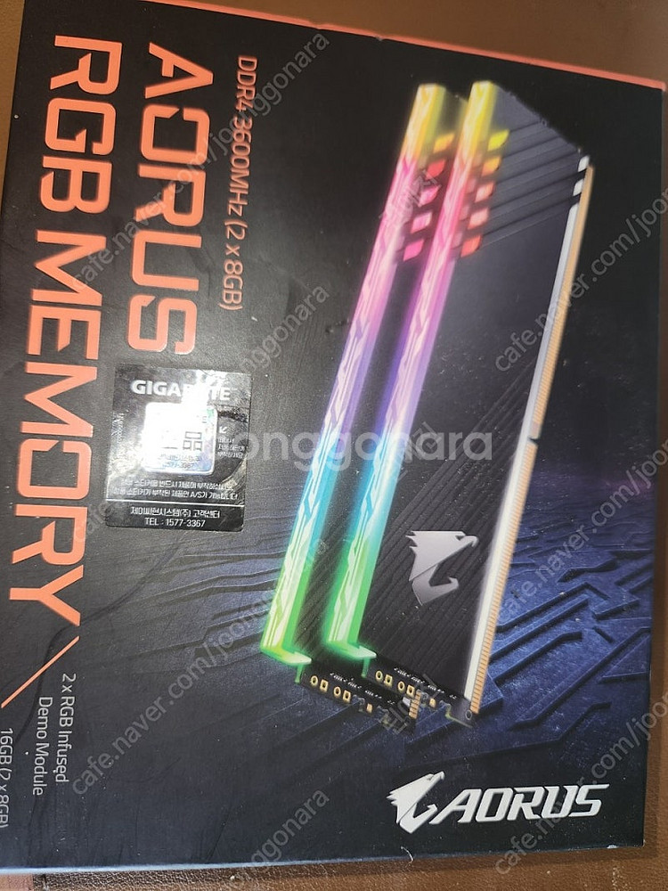 어로스 ddr4 3600 cl16 16G(8x2)데미세...--3