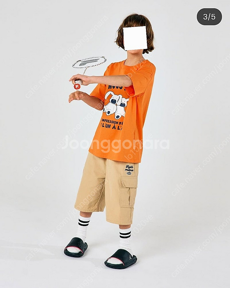 조이멜로디 래빗 오렌지 티셔츠 Rabbit orange...--2