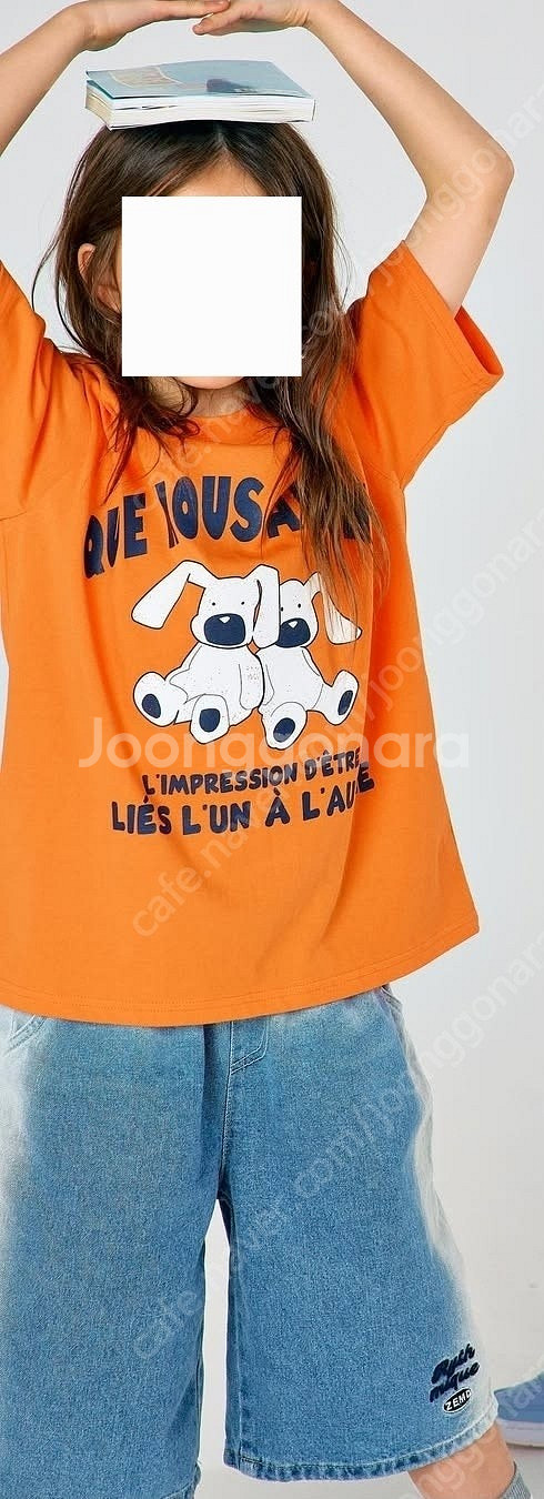 조이멜로디 래빗 오렌지 티셔츠 Rabbit orange...--5