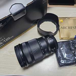 니콘 z마운트 24-120mm F4, z24-120 + 아크레스트2 필터 포함 판매합니다