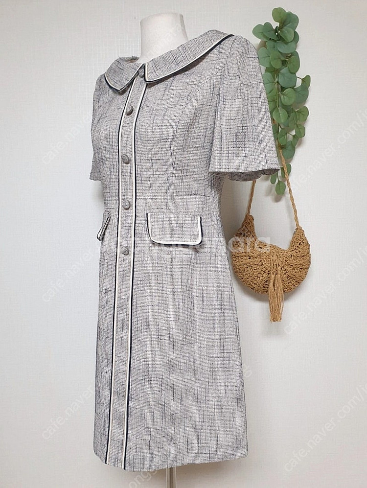 케네스레이디 2022SS 둥근카라 원피스--1