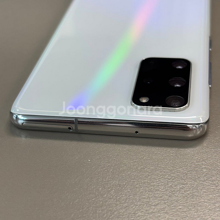 갤럭시S20플러스 화이트색상 256용량 미파손 무잔상 가성비 꿀매물 서브용 배달용 게임용 추천 11만판매합니다--7