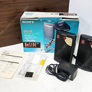 미사용 보관품 SONY 소니 액티브 스피커 시스템 SRS-48 for Discman Be SIDE 48