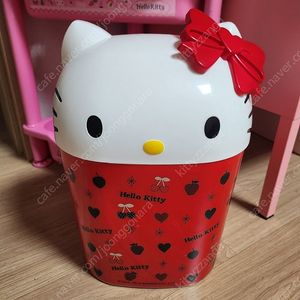 고전키티 얼굴 보관함 휴지통 헬로키티