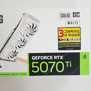 ZOTAC GAMING 지포스 RTX 5070 Ti SOLID CORE OC WHITE 16GB [고주파 없음]