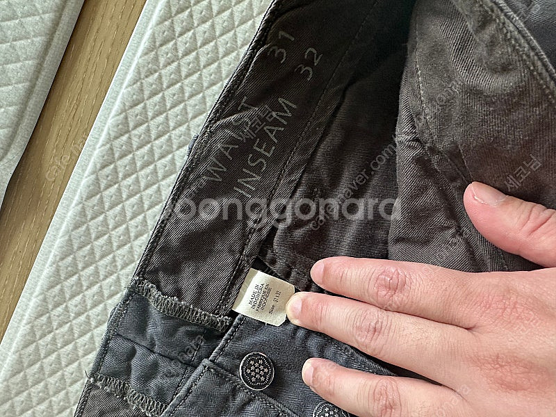 RRL 가먼트다이 헤링본 필드 팬츠 31*32--1