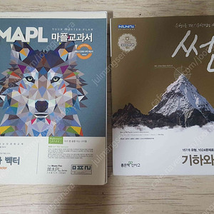 마플교과서 기하와 벡터 / 쎈 기하아 벡터 두권 10000 원에 판매합니다. 책상태는좋습니다.