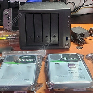 시놀로지DS423+ EXOS 48TB + 램 6G +.
