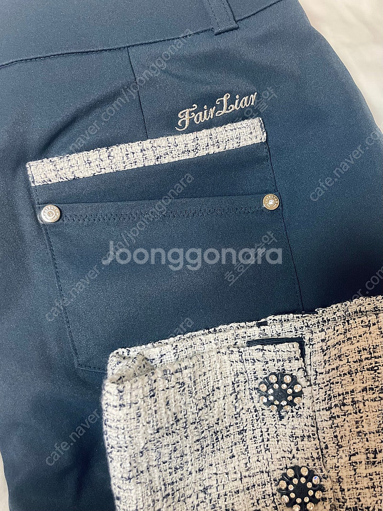 페어라이어 여성 트위드 배색 팬츠 (새상품)--1