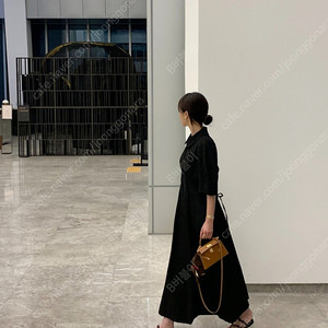 바이씨니 제작 삔또플리츠 원피스 블랙 키작녀