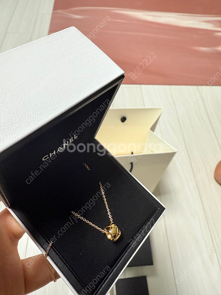 샤넬 코코크러쉬 목걸이 골드--1