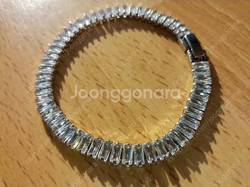 스퀘어 은팔찌 18cm 새상품--1