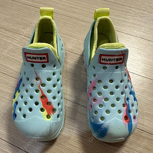 헌터 키즈 워터슈즈 아쿠아슈즈 uk8 1회착용