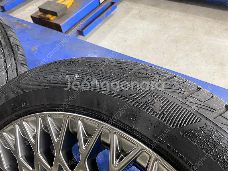 제네시스 G90 19인치 휠+휠캡+타이어+TPMS+순정...--7