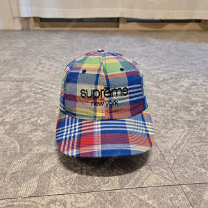 슈프림 마드라스 캠프캡 made in usa