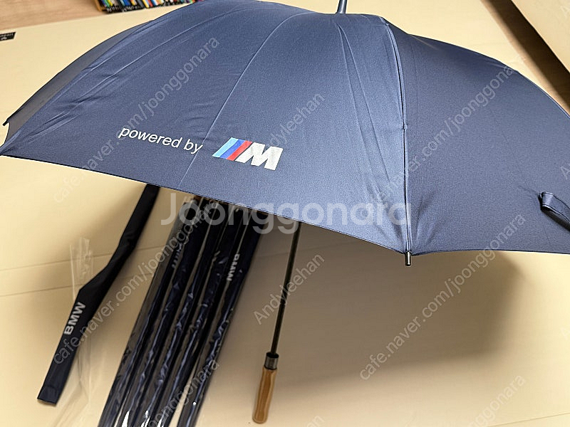 새상품 BMW 대형 장우산 골프우산 네이비--4