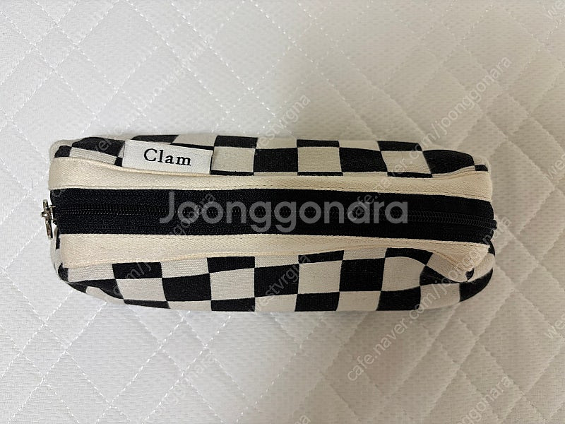 클램 필통 체커보드--0