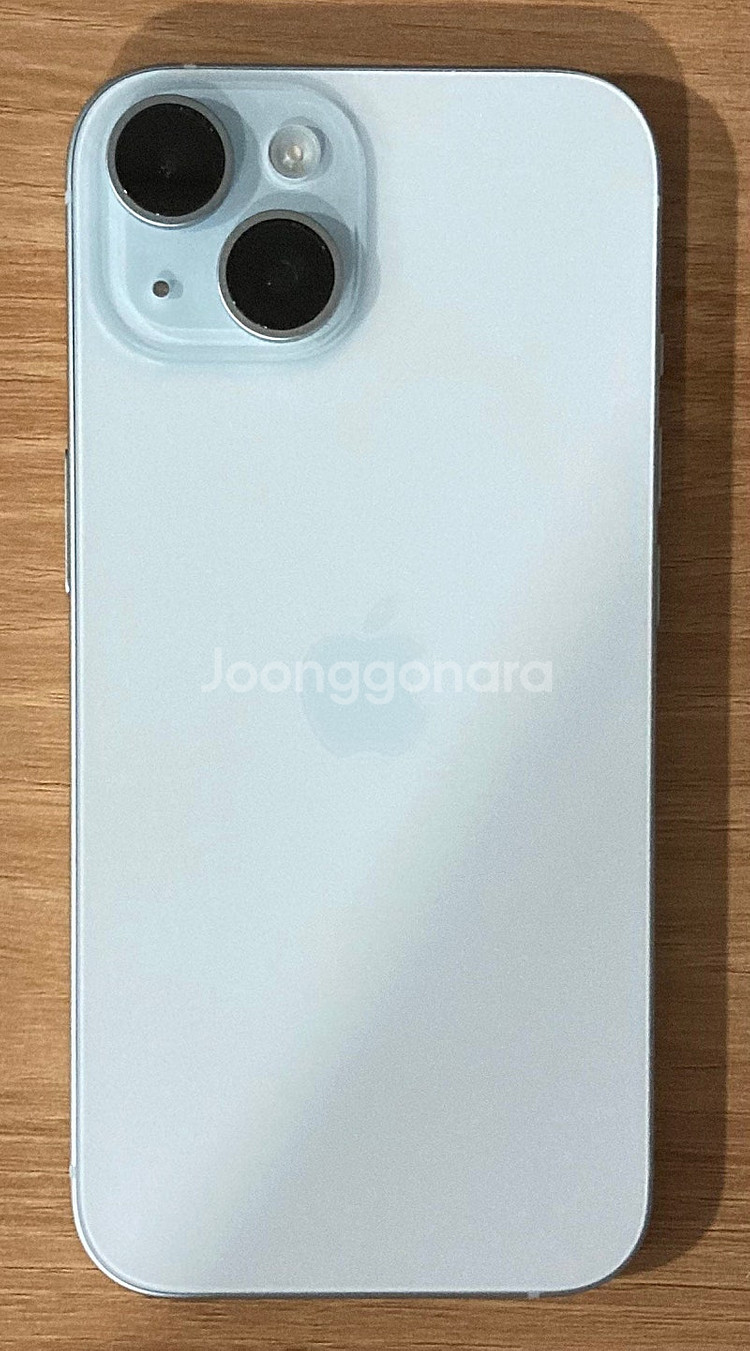 국내 정품 아이폰15 128G 블루 신동품급 팝니다.--0