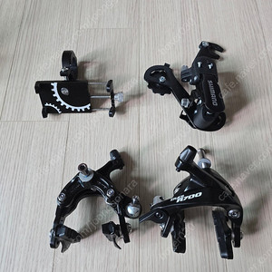자전거 캘리퍼 브레이크,리어 드레일러,휴대폰 거치대 팝니다.(ZRACE R700, 시마노 RD-TZ31 외)