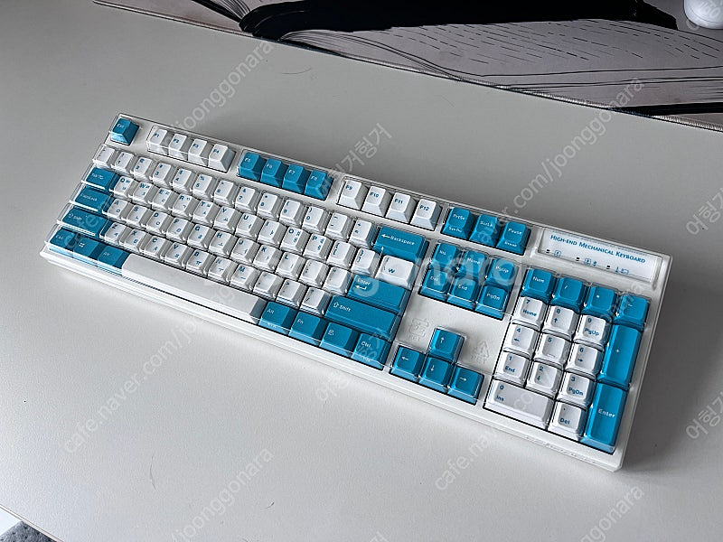 레오폴드 FC900RBT 화이트/민트 저소음적축 팝니다--0