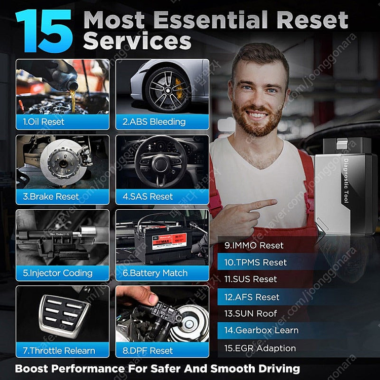KINGBOLEN EDIAG ELITE 모든 시스템 자동차 진단 도구 15 재설정 OBD2 스캐너 스캔 CAN FD... 이미지