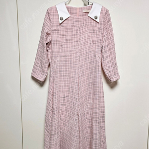 화사한 핑크색 딸기우유 색상 롱 원피스 돌잔치 결혼식용