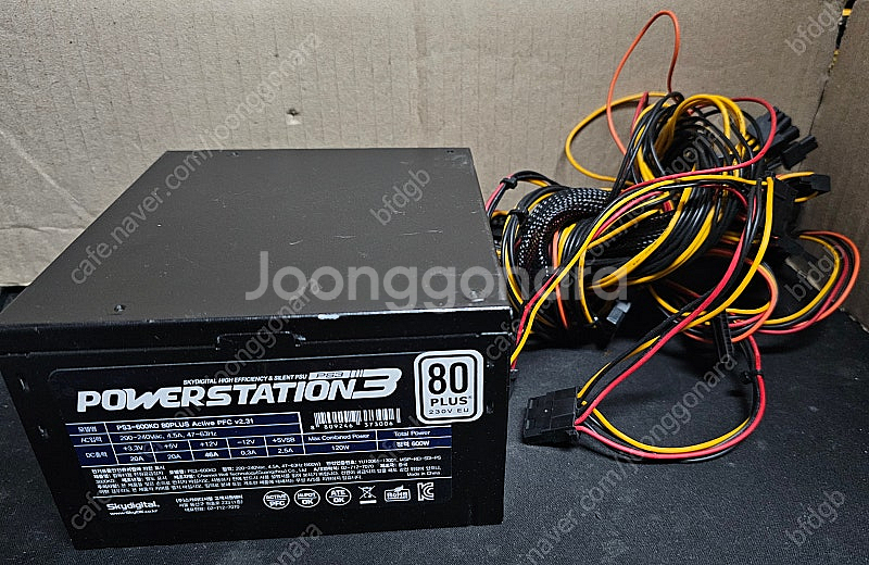 600W 파워 FSP 80PLUS 파워 등 팝니다--4
